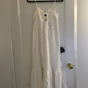 Lulus white lace maxi dress